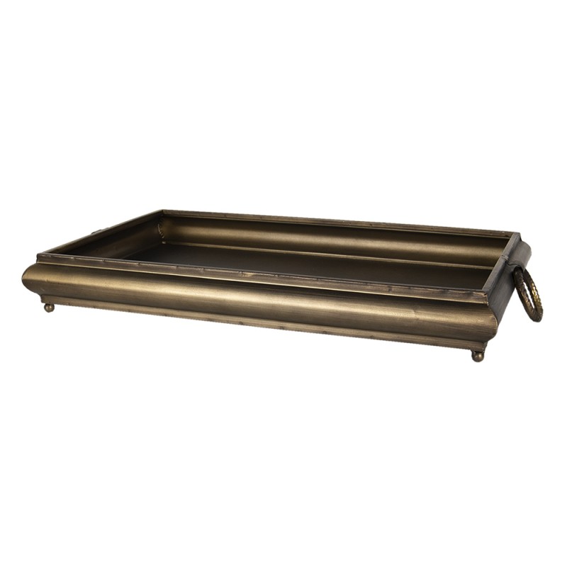6y4233 decorative serving tray 50x25x7 cm copper colored iron rectangle <ul> <li>Розмір: 7*50*25 см</li> <li>Вага товару: 1,14 кг</li> <li>Колір : бронзовий</li> <li>Матеріал: метал</li> </ul>