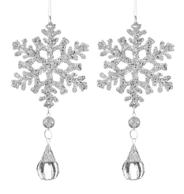 Подвеска Снежинка к-т 2 шт 20*9*2,5 см