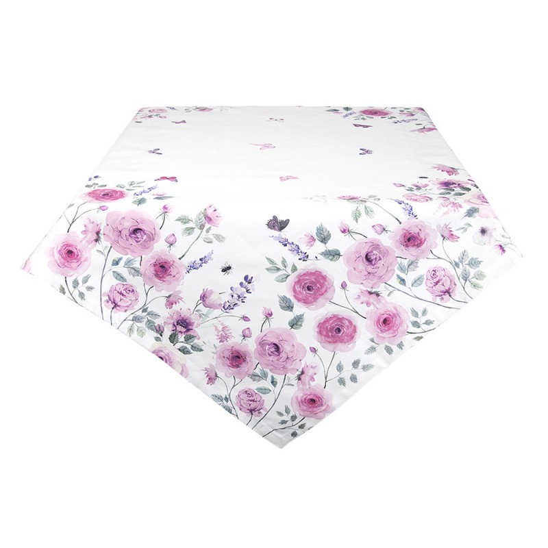rbu15-tablecloth-150x150-cm-white-purple-cotton-roses-table-cloth rbu15 tablecloth 150x150 cm white purple cotton roses table cloth Розмір: 150*150 см Вага товару: 0,54 кг Колір: білий, рожевий Матеріал: 100% бавовна