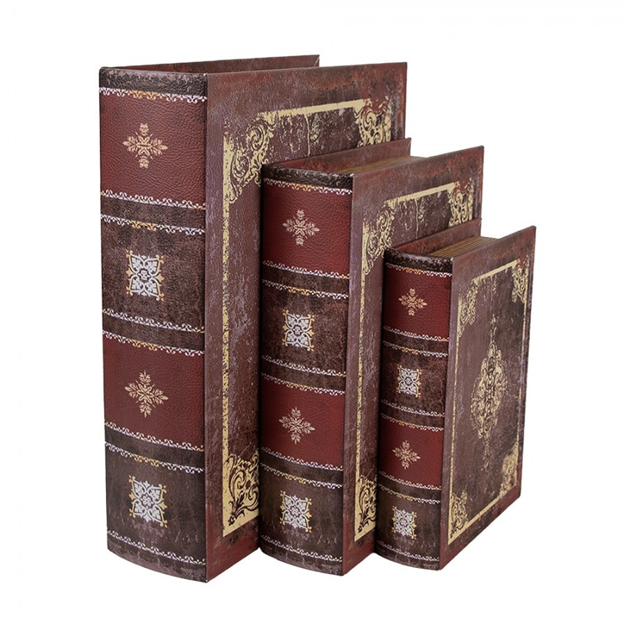 65696-storage-box-set-of-3-books-27-22-17-cm-brown-wood (1) 65696 storage box set of 3 books 27 22 17 cm brown wood 1 Розмір: 7*27*22, 6*17*22, 4*12*17 см Колір: коричневий Матеріал: дерево Вага: 1,3 кг