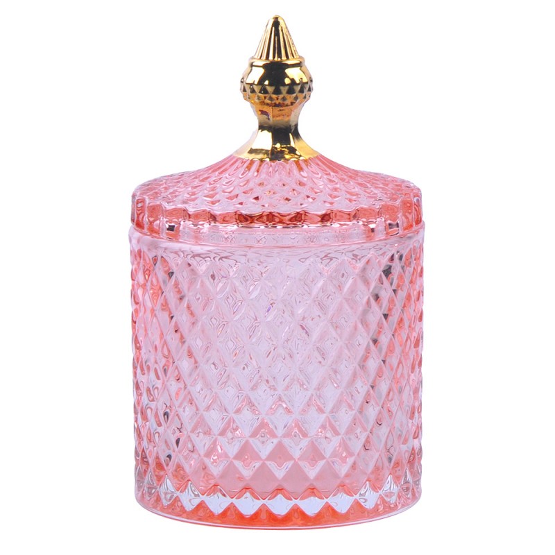6gl4306p-glass-jar-o-11x18-cm-pink-glass-jar-with-lid 6gl4306p glass jar o 11x18 cm pink glass jar with lid Розмір: 18*11*11 см Вага товару: 0,8 кг Колір: рожевий Матеріал: скло