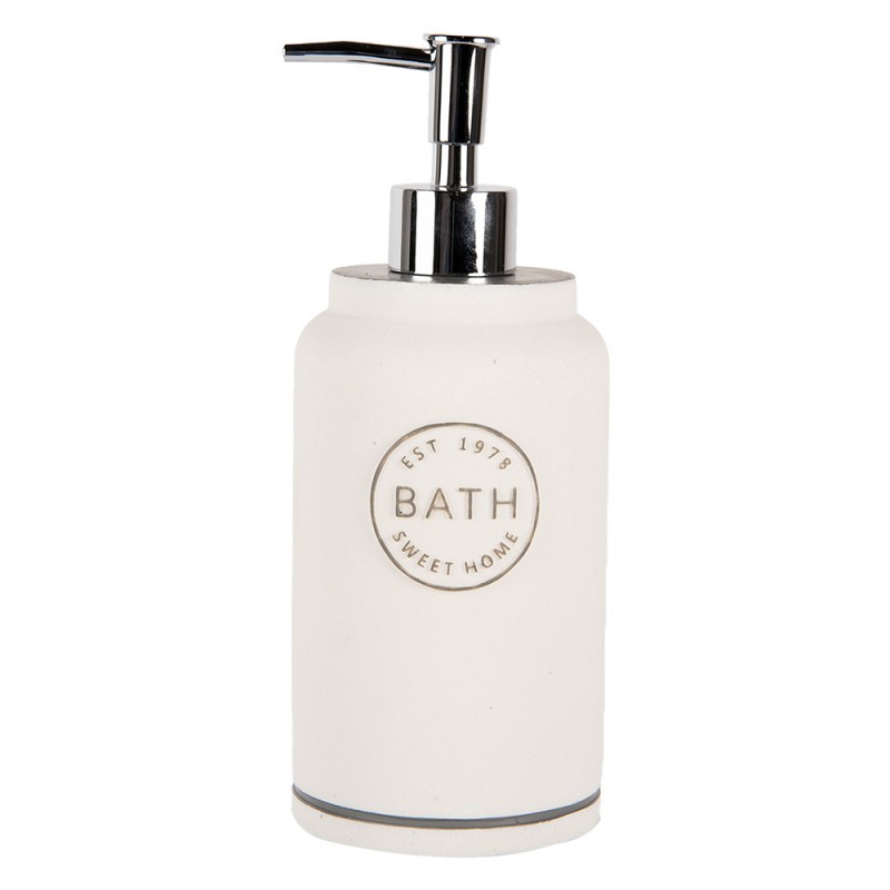 65871-soap-dispenser-475-ml-white-plastic-soap-pump 65871 soap dispenser 475 ml white plastic soap pump Белый дозатор для жидкого мыла Clayre & Eef с матовой неглазированной поверхностью — стильный и практичный аксессуар для ванной комнаты или кухни. Изготовлен из полистоуна, он сочетает крепость и эстетику. Объем 475 мл обеспечивает удобное повседневное использование, а лаконичный дизайн легко дополняет современный интерьер.