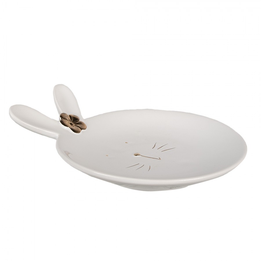 6ce1676-breakfast-plate-rabbit-o-15-cm-white-ceramic-plate (2) 6ce1676 breakfast plate rabbit o 15 cm white ceramic plate 2 Зробіть свій великодній стіл особливим з чарівною тарілкою "Кролик"! Ідеальна для святкових страв та створення затишної атмосфери. <ul> <li>Кераміка преміумкласу: Надає вишуканості та довговічності вашому сервіруванню.</li> <li>Білий з золотим акцентом: Елегантний дизайн, що підкреслить святковий настрій.</li> <li>Розмір 17 x 17 x 2 см: Зручна для подачі десертів, закусок чи великодніх яєць.</li> <li>Від Clayre&Eef: Гарантована якість та неповторний стиль з Нідерландів.</li> </ul>