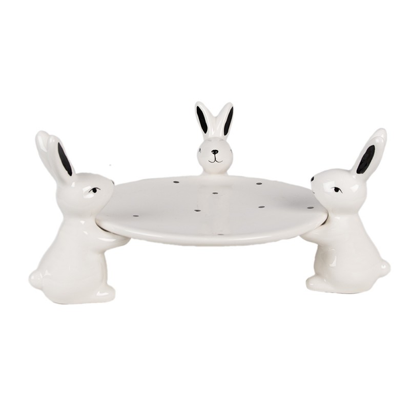 6ce1692-decorative-bowl-24x23x12-cm-white-black-ceramic-rabbits 6ce1692 decorative bowl 24x23x12 cm white black ceramic rabbits Прикрасьте свій великодній стіл чарівною тарілкою з кроликами! Ідеальна для святкових частувань та створення затишної атмосфери. <ul> <li>Кераміка преміум-класу: Надає вишуканості та довговічності, тішитиме вас роками.</li> <li>Розміри 12 x 24 x 24 см: Оптимальний розмір для подачі закусок чи десертів, не займає багато місця.</li> <li>Білий та чорний кольори: Легко поєднується з будь-яким сервіруванням столу, додаючи елегантності.</li> <li>Великодній дизайн: Створює святковий настрій та підкреслює особливість події.</li> </ul>