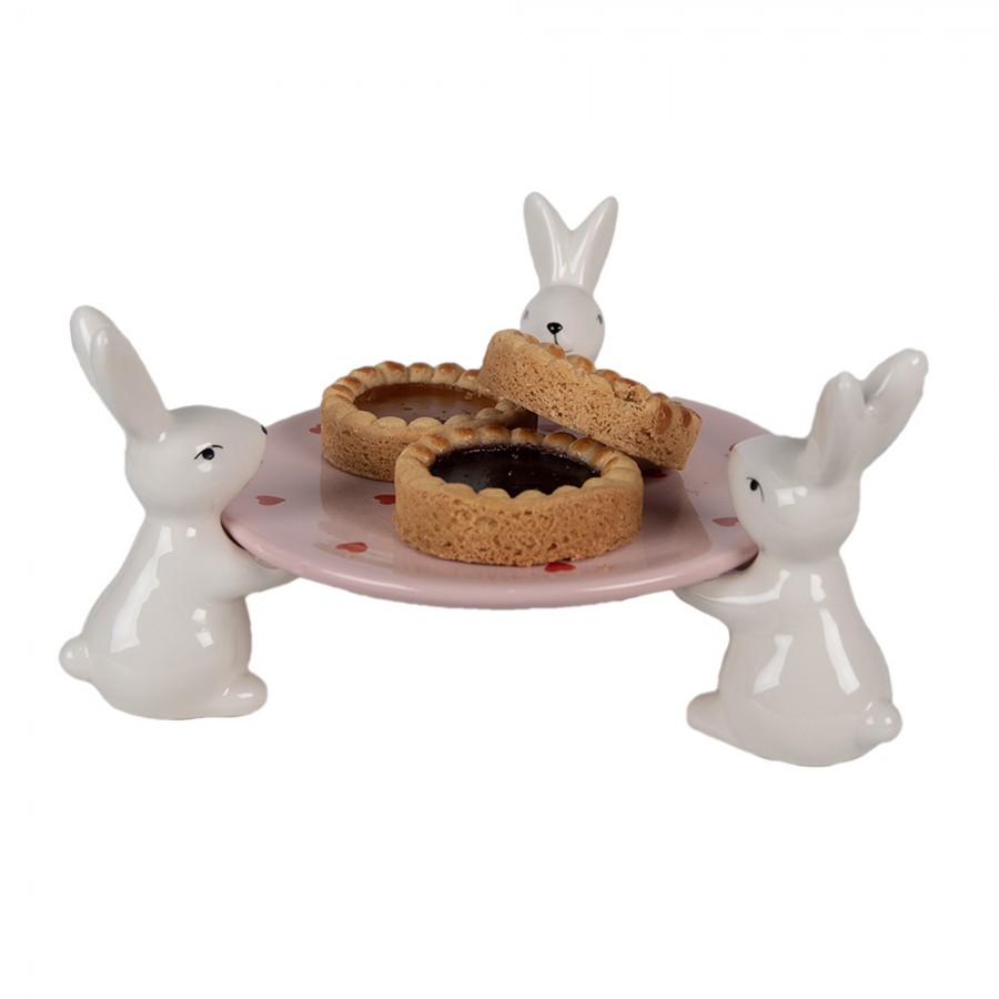 6ce1693-decorative-bowl-24x23x12-cm-pink-white-ceramic-rabbits (2) 6ce1693 decorative bowl 24x23x12 cm pink white ceramic rabbits 2 Святкова тарілка з кроликами – додайте весняного настрою вашому столу! Ідеальна для великодніх частувань та створення затишної атмосфери. <ul> <li>Кераміка: Міцна та елегантна, прослужить довгі роки.</li> <li>Білий та рожевий колір: Підкреслить ніжність та вишуканість сервірування.</li> <li>Розміри 12 x 24 x 24 см: Оптимальний розмір для подачі десертів чи закусок.</li> <li>Вага 0.5 кг: Легка та зручна у використанні.</li> </ul>