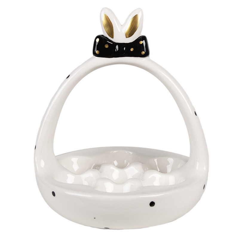6ce1695-egg-bowl-o-16x19-cm-white-black-ceramic 6ce1695 egg bowl o 16x19 cm white black ceramic Зробіть свій великодній стіл неповторним з цим керамічним кошиком для яєць! Ідеальний декор та практичне рішення для святкового сервірування. <ul> <li>Кераміка: Елегантний вигляд та довговічність на довгі роки.</li> <li>Білий та чорний колір: Легко поєднується з будь-яким стилем вашого столу.</li> <li>Розмір 19 x 16 x 16 см: Оптимальний для розміщення яєць та економії місця.</li> <li>Від Clayre & Eef: Гарантована якість та вишуканий дизайн з Нідерландів.</li> </ul>