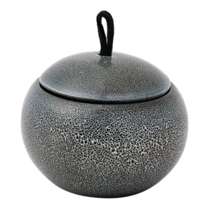 Емкость с крышкой декоративнаяBlack Olive 14 см, керамогранит