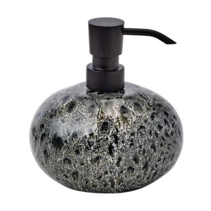Дозатор для жидкого мыла Black Olive, керамогранитный 13x10x14 см
