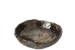 Декоративный поднос Naga керамический, коричневый средний 20*20*6 см