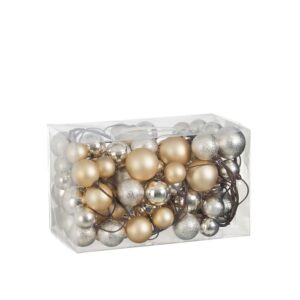 Декоративна гірлянда з кульками Mica Decorations кремового кольору, 180 см
