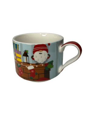 Фарфоровый чайный набор на двоих SANTA BY THE FIRE, 500 мл