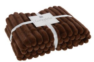 Плед Corduroy пушистый шоколадный 130*180*3 см