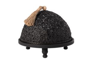 Колпак для еды из дерева, черный 30*30*25 см