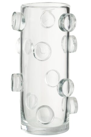 Ваза Steggy, стеклянная, прозрачная 18*18*36 см