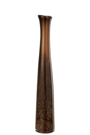 Декоративная ваза Cylinder, стеклянная, коричневая 10*10*60 см