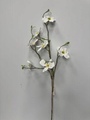 Цветок корнуса кремового цвета, 34 см