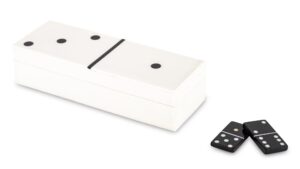 Деревянная игра «Домино», белая, 5×20×7 см