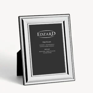 Фоторамка EDZARD Sunset 10×15 см, серебристая с защитой от потемнения, настольная/настенная