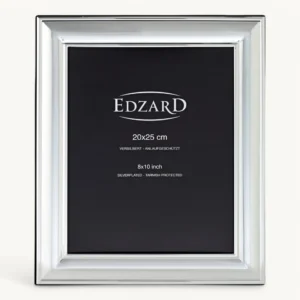 Фоторамка EDZARD Sunset 20×25 см, серебристая с защитой от потемнения, настольная/настенная