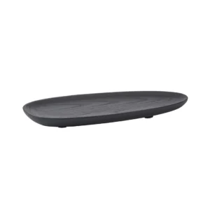 Поднос Cole Oval Small черный, органайзер из ясеня