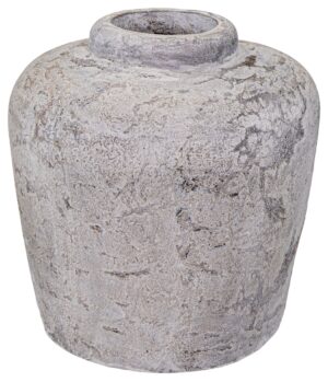 Кашпо Old Gray, серое, 45 см