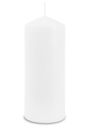 Парафиновая свеча, белая, 20x8x8 см