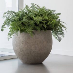 Кашпо Jumbo XXS бежевого цвета, Ficonstone, Ø43,5 × 53 × 45 см