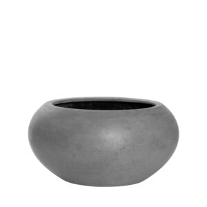 Вазон Cora S Grey, Fiberstone, серый, Ø32 × 47 × 25,5 см