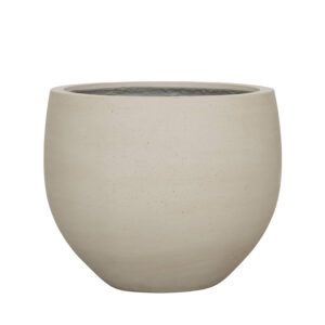 Кашпо Jumbo XXS бежевого цвета, Ficonstone, Ø43,5 × 53 × 45 см