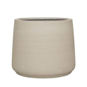 Вазон Jumbo Patt XXS Beige Washed, Ficonstone, бежевый, Ø44 × 55,5 × 46,5 см